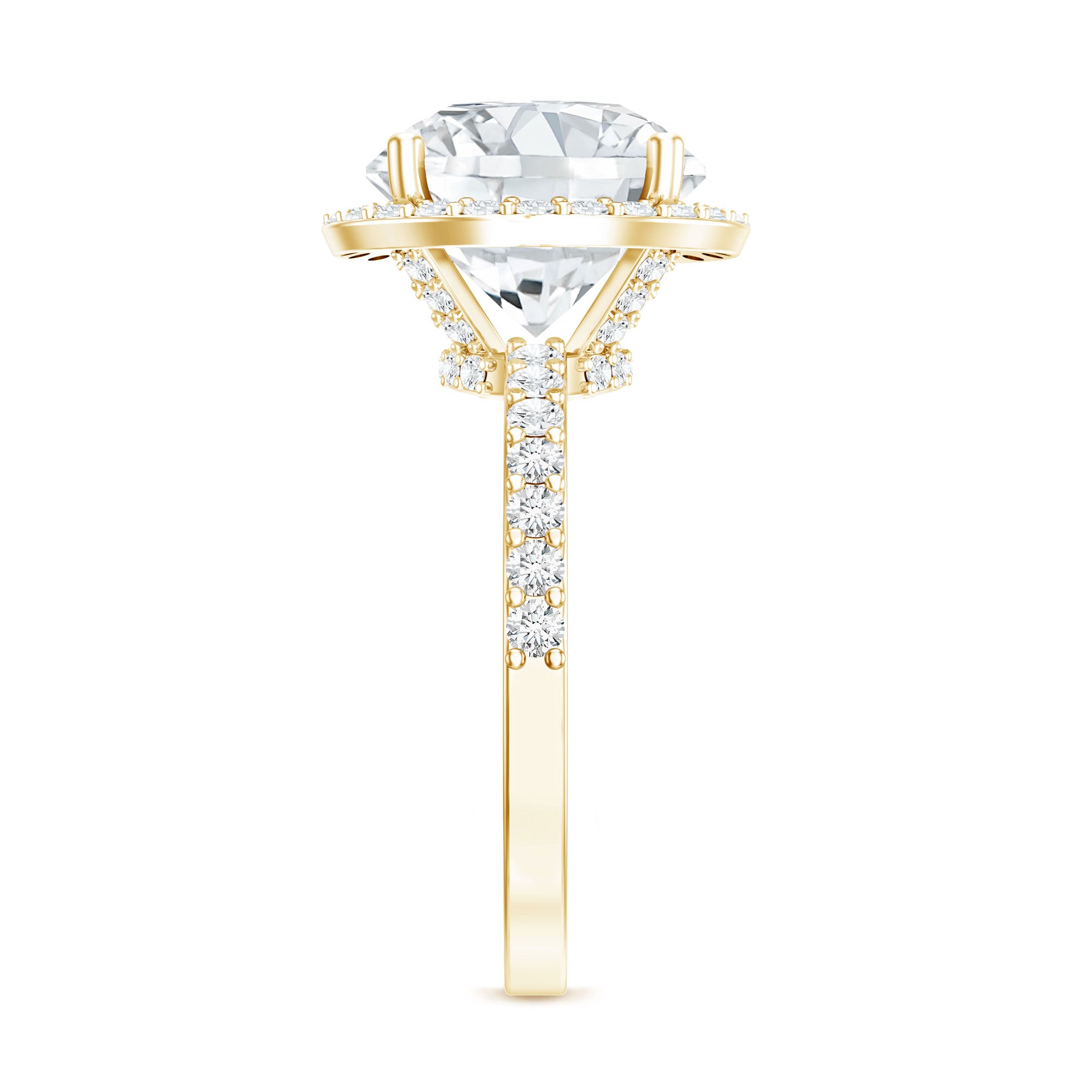 Rosec Jewels-4 Carat Lab Grown Diamond Cocktail Engagement Ring with IGI Certificate