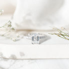 1.8 Carat Emerald Cut Lab Grown Diamond Solitaire Engagement Ring Lab - ( EF-VS ) - Rosec Jewels