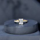 1.8 Carat Emerald Cut Lab Grown Diamond Solitaire Engagement Ring Lab - ( EF-VS ) - Rosec Jewels