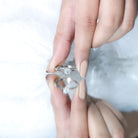 Claw Set Solitaire Moissanite Promise Ring for Women D-VS1 - Rosec Jewels