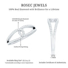 Certified Real Diamond Anniversary Ring for Women Natural - ( HI-SI ) - Rosec Jewels