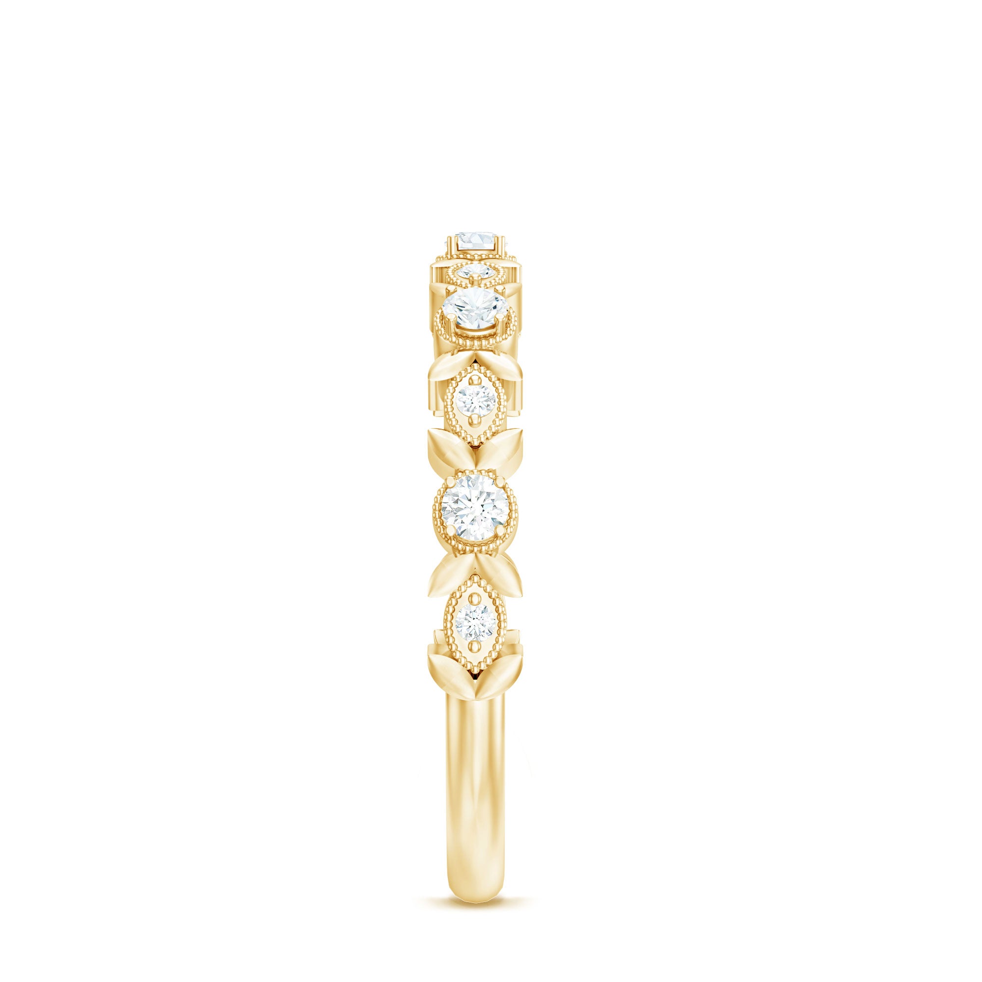 Rosec Jewels-Nature Inspired Diamond Wedding Ring