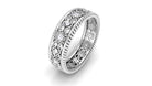 Vintage Looking Natural Diamond Wedding Band Natural - ( HI-SI ) - Rosec Jewels