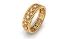 Vintage Looking Natural Diamond Wedding Band Natural - ( HI-SI ) - Rosec Jewels