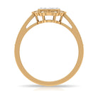 Vintage Inspired Diamond Halo Engagement Ring In Illusion Setting Natural - ( HI-SI ) - Rosec Jewels