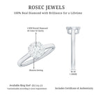 Natural Diamond Promise Ring in Illusion Set Natural - ( HI-SI ) - Rosec Jewels