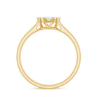 Natural Diamond Promise Ring in Illusion Set Natural - ( HI-SI ) - Rosec Jewels