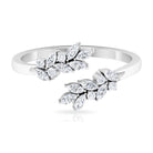 Rosec Jewels-Nature Inspired Diamond Leaf Wrap Ring for Women