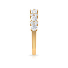 Certified Real Diamond Half Eternity Ring Natural - ( HI-SI ) - Rosec Jewels