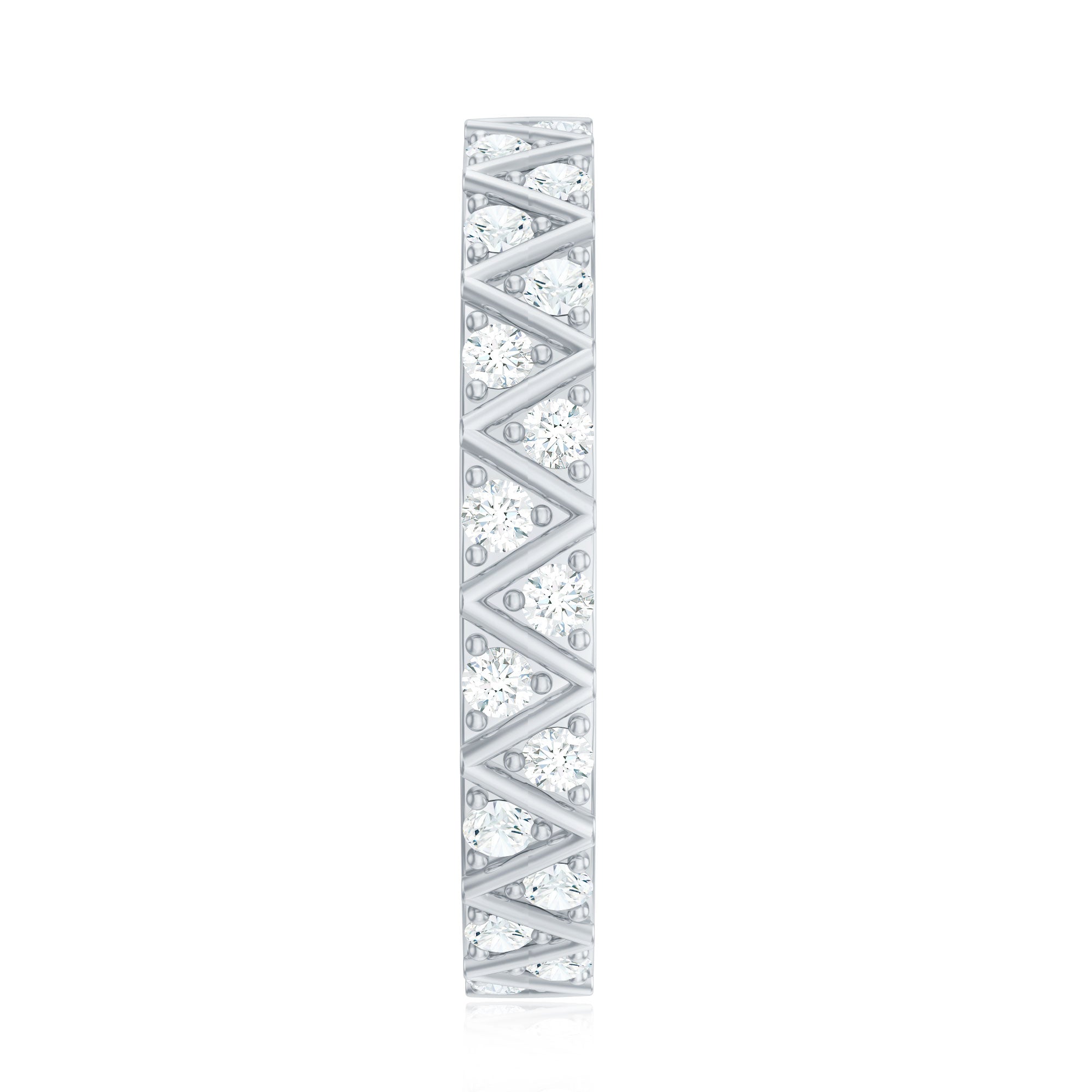 Rosec Jewels-Diamond Band Ring in Surface Prong Set