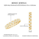 Rosec Jewels-Diamond Band Ring in Surface Prong Set