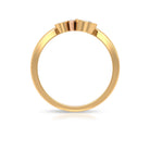 Natural Bezel Set Diamond 3 Stone Promise Ring Natural - ( HI-SI ) - Rosec Jewels