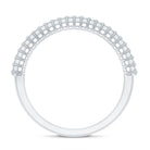 Natural Baguette Diamond Half Eternity Ring for Anniversary Natural - ( HI-SI ) - Rosec Jewels