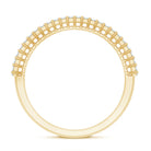 Natural Baguette Diamond Half Eternity Ring for Anniversary Natural - ( HI-SI ) - Rosec Jewels