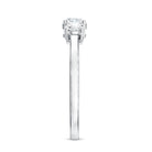 Natural Diamond 3 Stone Engagement Ring with Certificate Natural - ( HI-SI ) - Rosec Jewels