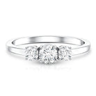 Natural Diamond 3 Stone Engagement Ring with Certificate Natural - ( HI-SI ) - Rosec Jewels