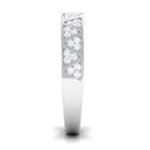 Certified Natural Diamond Wedding Band Ring for Women Natural - ( HI-SI ) - Rosec Jewels