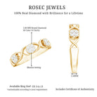 Rosec Jewels-Natural Diamond Infinity Band Ring with Certificate