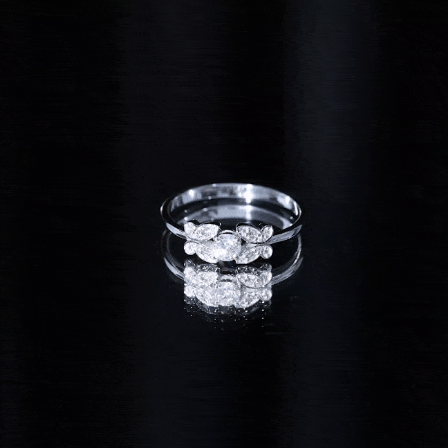 Round Cut Diamond Nature Engagement Ring Natural - ( HI-SI ) - Rosec Jewels