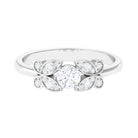 Round Cut Diamond Nature Engagement Ring Natural - ( HI-SI ) - Rosec Jewels