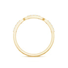 Certified Natural Diamond Interlock Half Eternity Band Ring Natural - ( HI-SI ) - Rosec Jewels