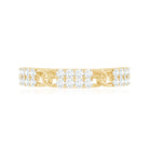 Certified Natural Diamond Interlock Half Eternity Band Ring Natural - ( HI-SI ) - Rosec Jewels