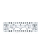 Rosec Jewels-Natural Baguette Diamond Half Eternity Band With Certificate