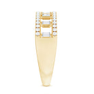 Rosec Jewels-Natural Baguette Diamond Half Eternity Band With Certificate