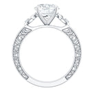 Antique Looking Round Moissanite Celtic Knot Engagement Ring D-VS1 - Rosec Jewels