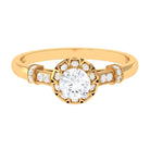 Rosec Jewels-Vintage Style Cubic Zirconia Engagement Ring