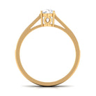 Rosec Jewels-Minimal Cubic Zirconia Engagement Ring with Certificate