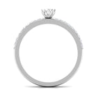 3/4 CT Lotus Basket Set Solitaire Cubic Zirconia Engagement Ring AAAA - Rosec Jewels
