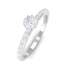 3/4 CT Lotus Basket Set Solitaire Cubic Zirconia Engagement Ring AAAA - Rosec Jewels