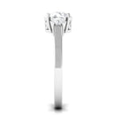Round Cubic Zirconia Three Stone Engagement Ring AAAA - Rosec Jewels
