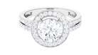 3.25 CT Classic Cubic Zirconia Engagement Ring AAAA - Rosec Jewels