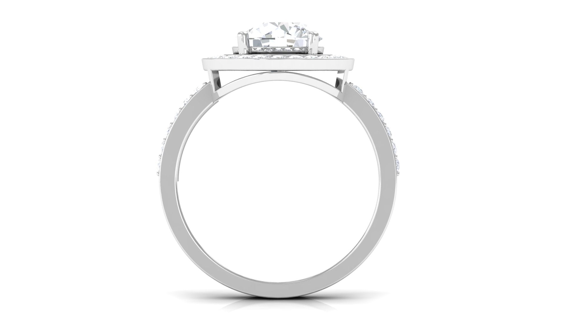 3.25 CT Classic Cubic Zirconia Engagement Ring AAAA - Rosec Jewels