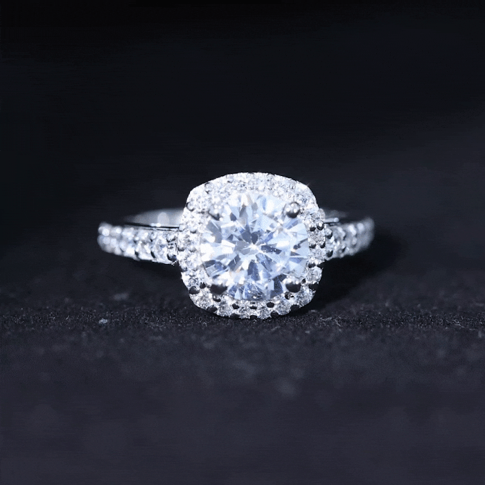 Cubic Zirconia Vintage Inspired Engagement Ring AAAA - Rosec Jewels