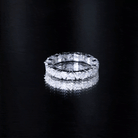 Claw Set Cubic Zirconia Heart Eternity Wedding Band Ring AAAA - Rosec Jewels