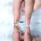 Rosec Jewels-East West Set Baguette Cut Emerald May Birthstone Ring