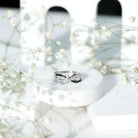 Certified Lab Grown Black and White Diamond Infinity Promise Band AAAA ( Synthetic ) - Rosec Jewels