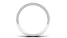 1.50 CT Certified Zircon Semi Eternity Ring in Pave Setting AAAA - Rosec Jewels