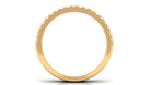 1.50 CT Certified Zircon Semi Eternity Ring in Pave Setting AAAA - Rosec Jewels