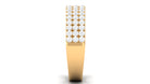 1.50 CT Certified Zircon Semi Eternity Ring in Pave Setting AAAA - Rosec Jewels