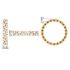 Zircon Wedding Anniversary Eternity Ring AAAA - Rosec Jewels