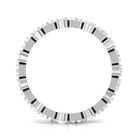 Zircon Wedding Anniversary Eternity Ring AAAA - Rosec Jewels