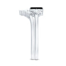 Emerald Cut Black Onyx Engagement Ring with Diamond Wedding Band AAA - Rosec Jewels
