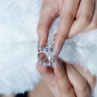 Rosec Jewels-Natural Tanzanite Half Eternity Ring with Diamond