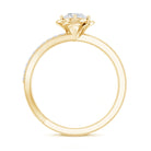 Rosec Jewels-Flower Inspired Moissanite Proposal Ring for Women