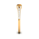 0.50 CT Split Shank Citrine Promise Ring with Diamond Accent AAA - Rosec Jewels