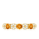Rosec Jewels-Natural Citrine Diamond Half Eternity Ring